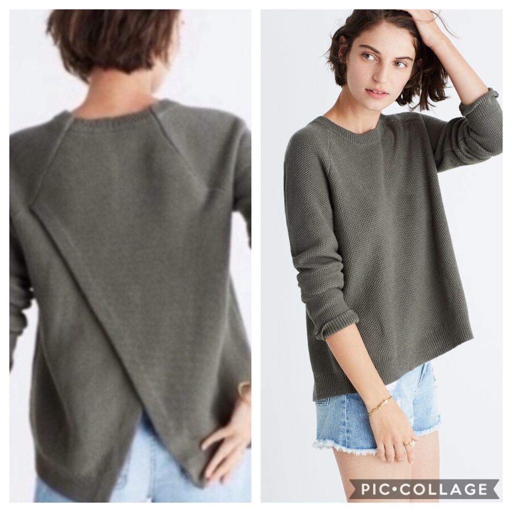 Madewell crisscross sweater Sz small